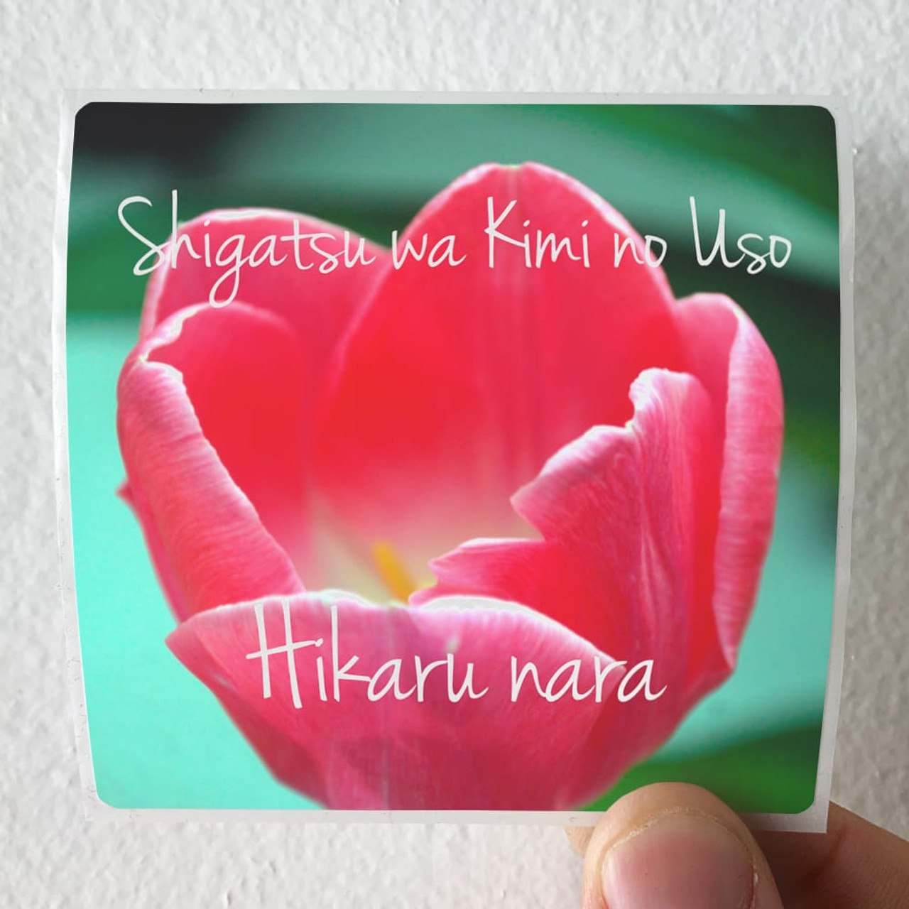 Jonathan Parecki Hikaru Nara Shigatsu Wa Kimi No Uso Op Album Cover Sticker